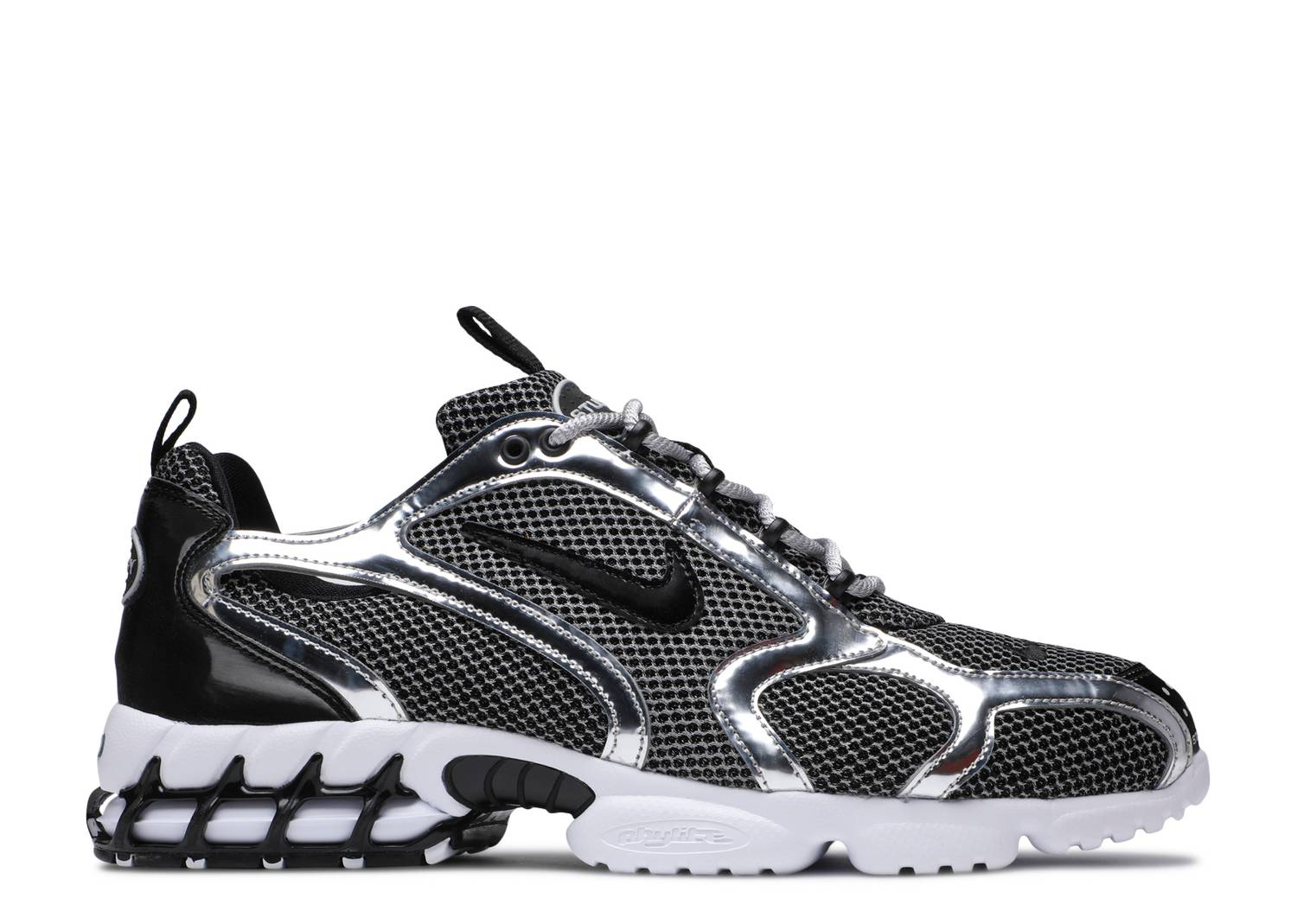 STUSSY X AIR ZOOM SPIRIDON CAGED "PURE PLATINUM" image 0
