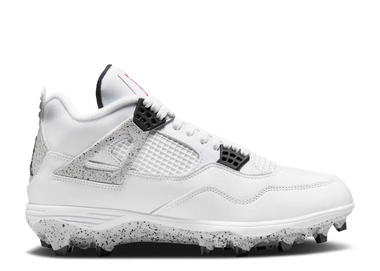 JORDAN 4 RETRO TD CLEAT 'WHITE CEMENT'