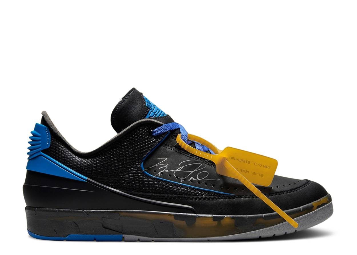 OFF-WHITE X AIR JORDAN 2 RETRO LOW SP 'BLACK ROYAL' image 0