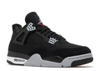 AIR JORDAN 4 RETRO 'BLACK CANVAS' image 1