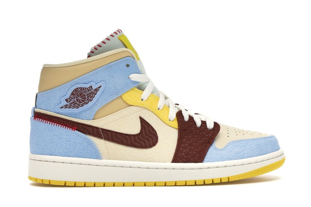 Jordan 1 Mid SE Fearless Maison Chateau Rouge image 0
