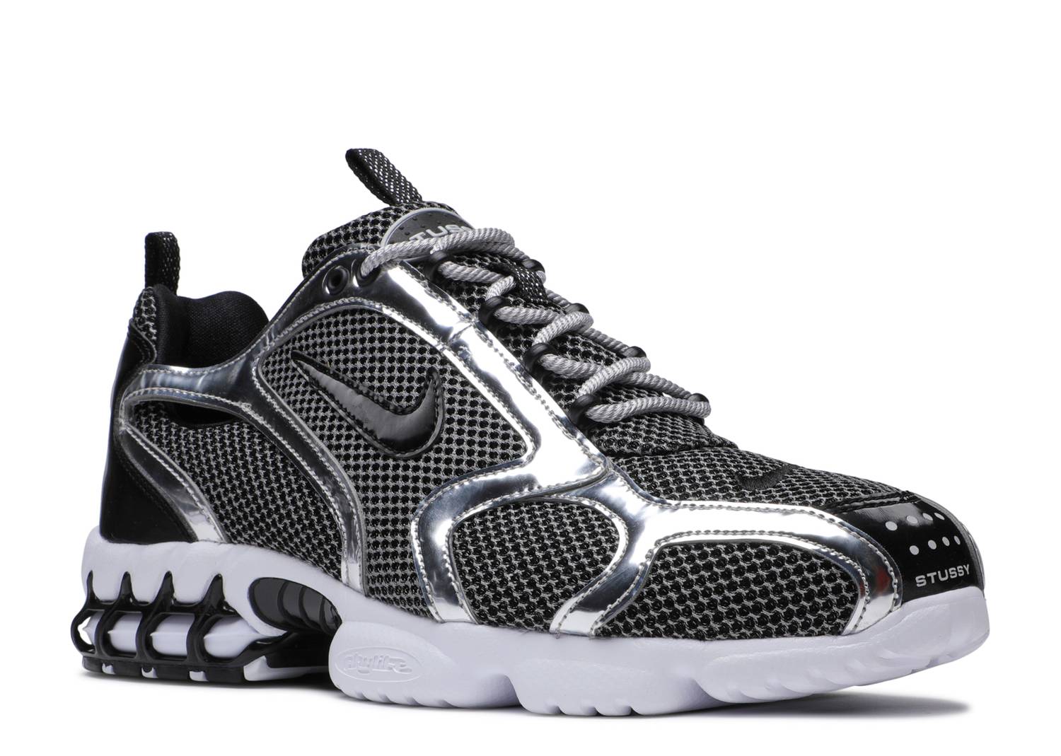STUSSY X AIR ZOOM SPIRIDON CAGED "PURE PLATINUM" image 1