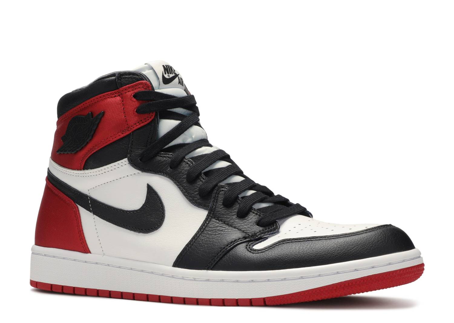WMNS AIR JORDAN 1HIGH OG "SATIN BLACK TOE" image 1