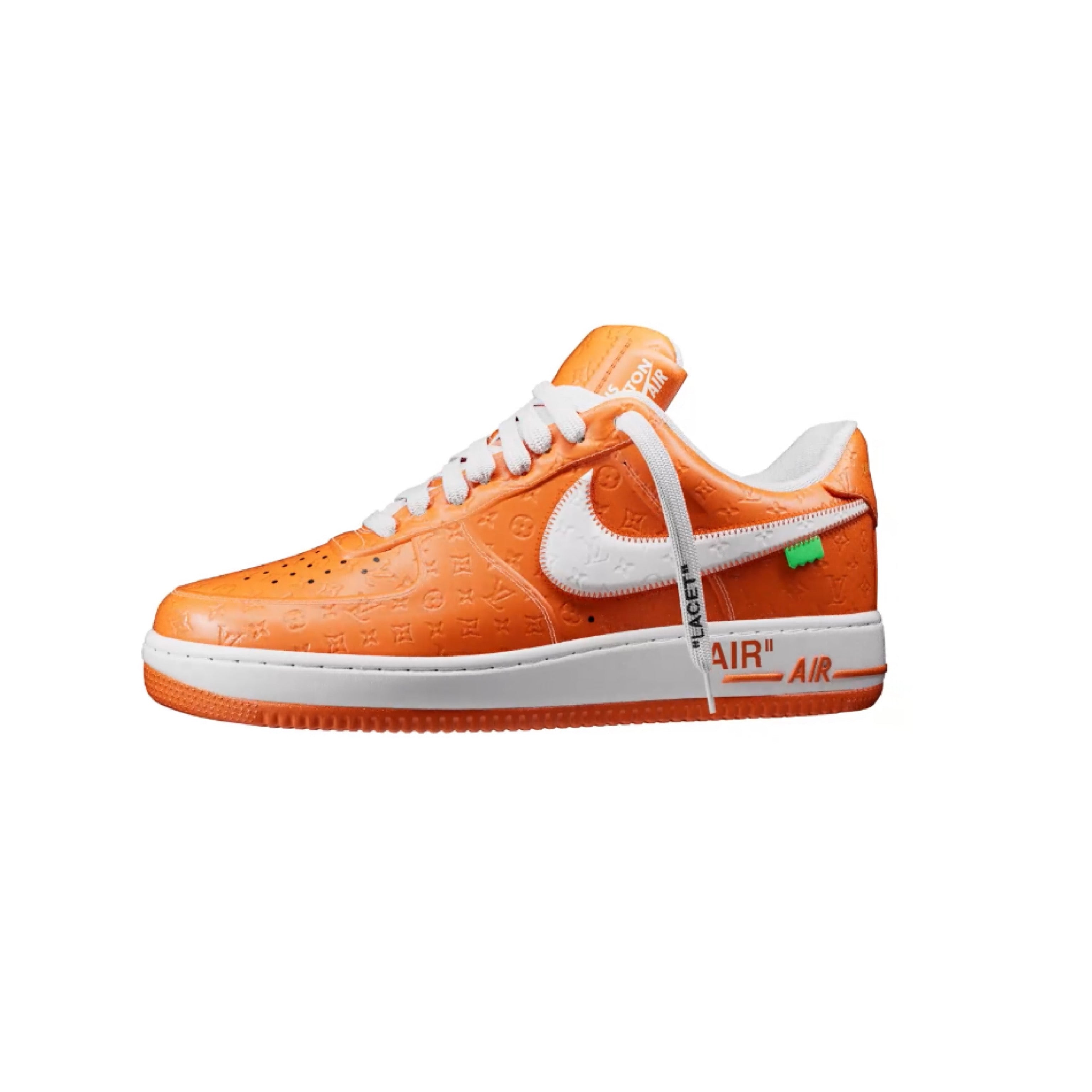 LOUIS VUITTON x NIKE AIR FORCE 1 LOW By Virgil Abloh ORANGE F&F image 0