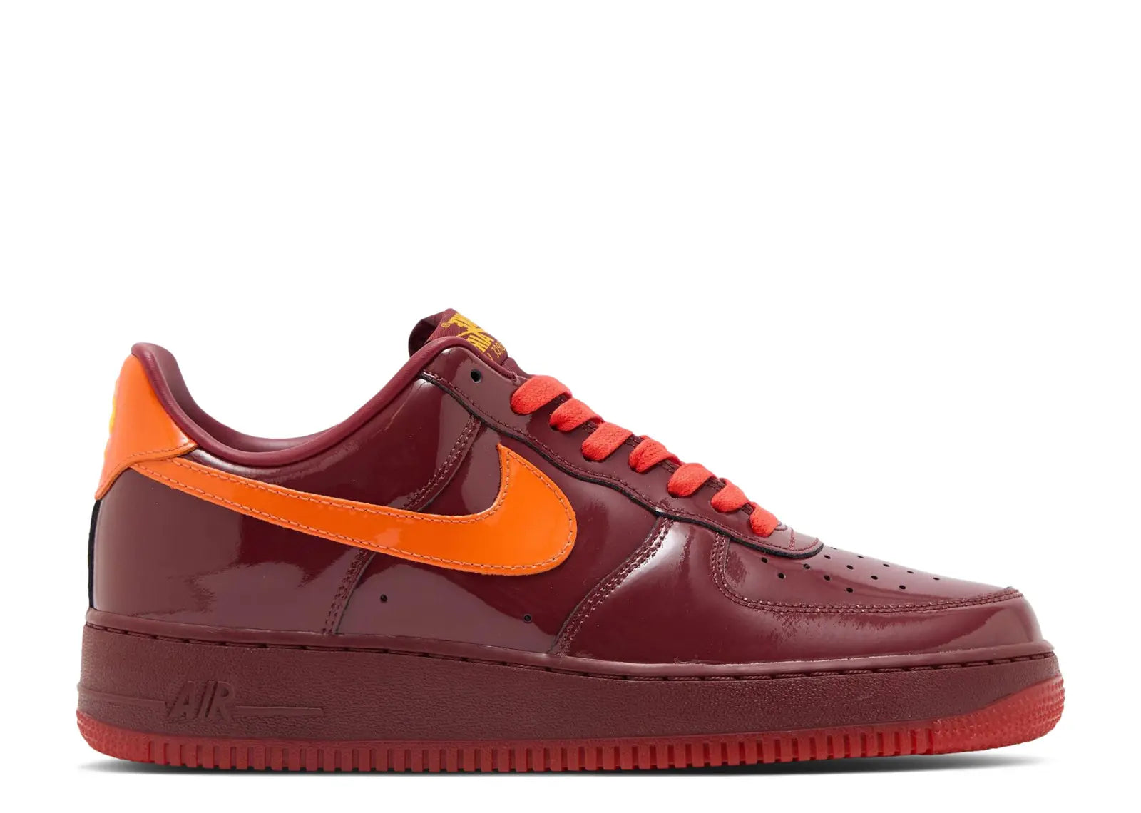 NIKE AIR FORCE 1 LOW 'PATENT LEATHER DARK TEAM RED'