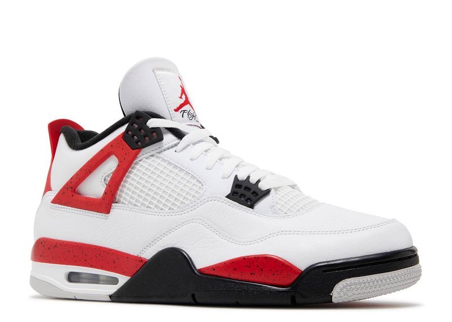 AIR JORDAN 4 RETRO 'RED CEMENT' image 1