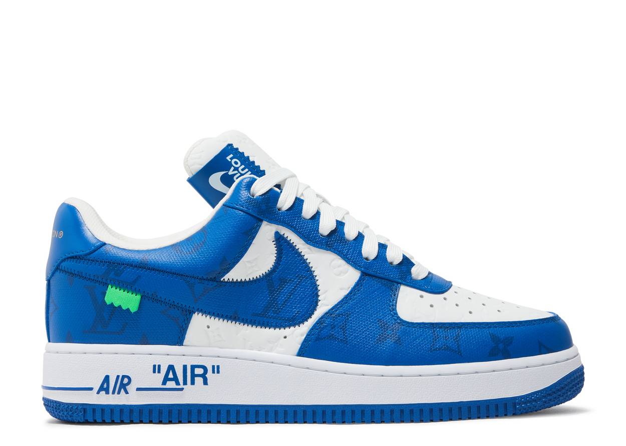 LOUIS VUITTON x NIKE AIR FORCE 1 LOW By Virgil Abloh WHITE TEAM ROYAL image 0
