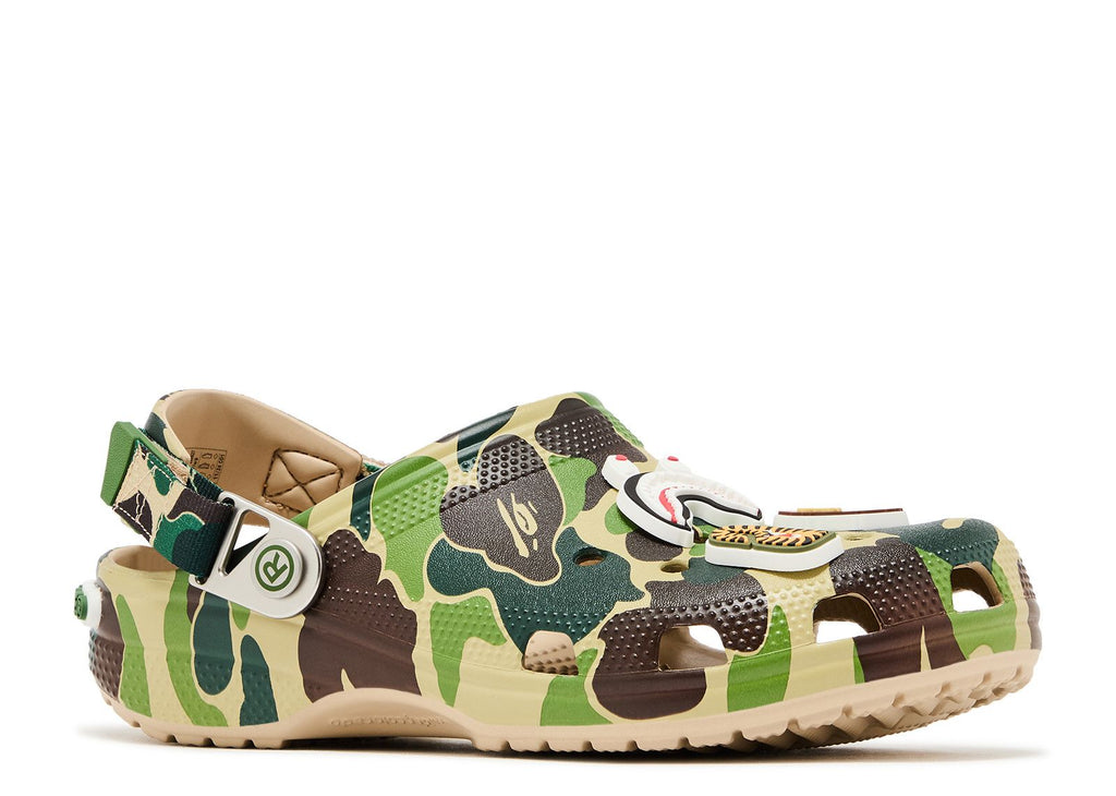 BAPE X CLASSIC CLOG 'ABC CAMO - GREEN' image 1