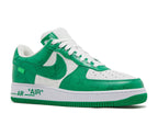 LOUIS VUITTON x NIKE AIR FORCE 1 LOW By Virgil Abloh WHITE GYM GREEN image 1