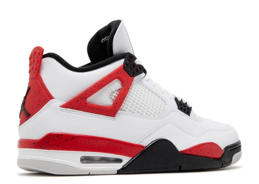 AIR JORDAN 4 RETRO 'RED CEMENT' image 2