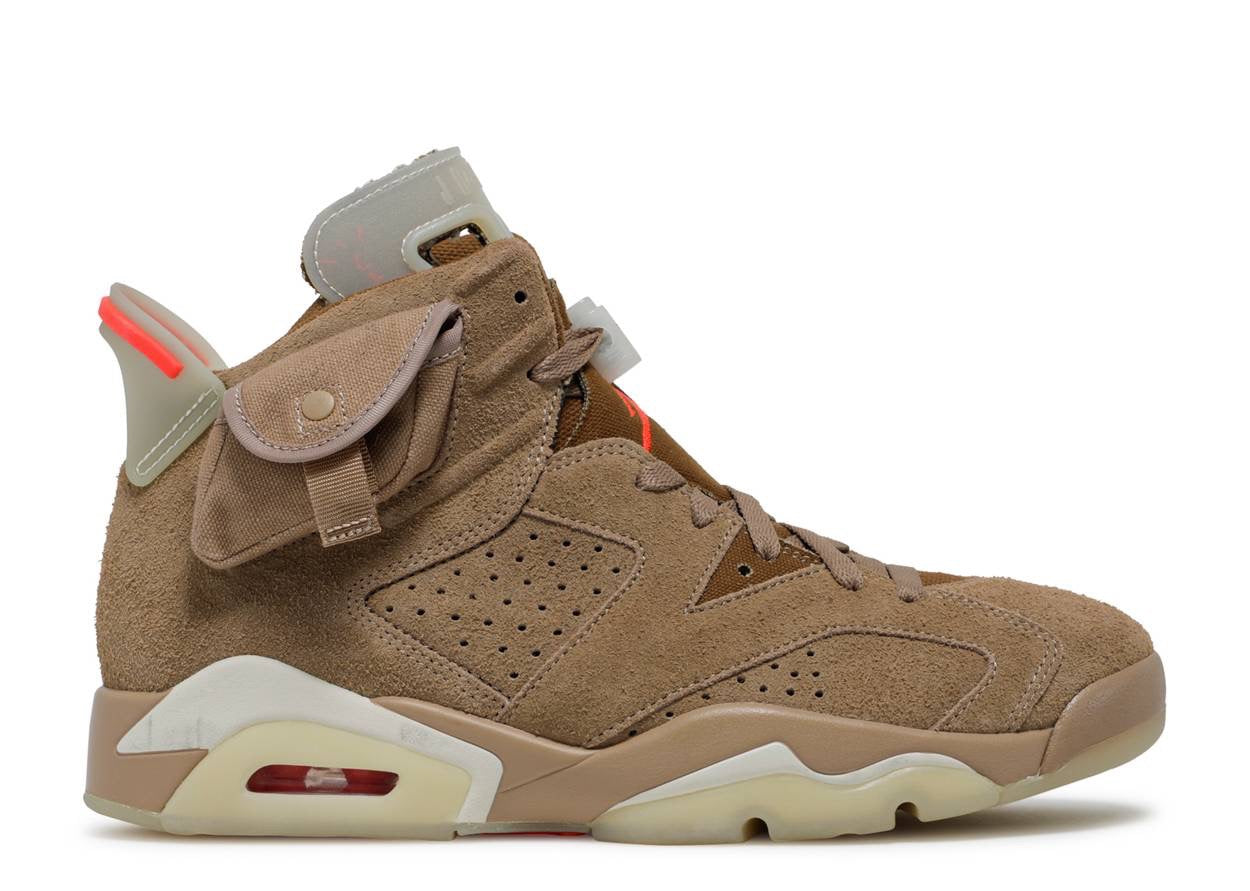 TRAVIS SCOTT X AIR JORDAN 6 RETRO 'BRITISH KHAKI' image 0