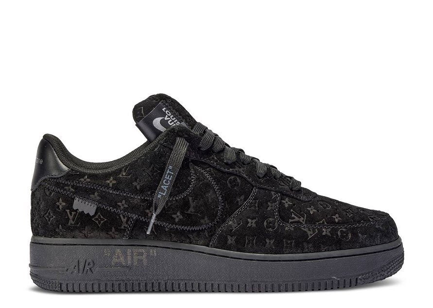 LOUIS VUITTON x NIKE AIR FORCE 1 LOW By Virgil Abloh BLACK ANTHRACITE image 0