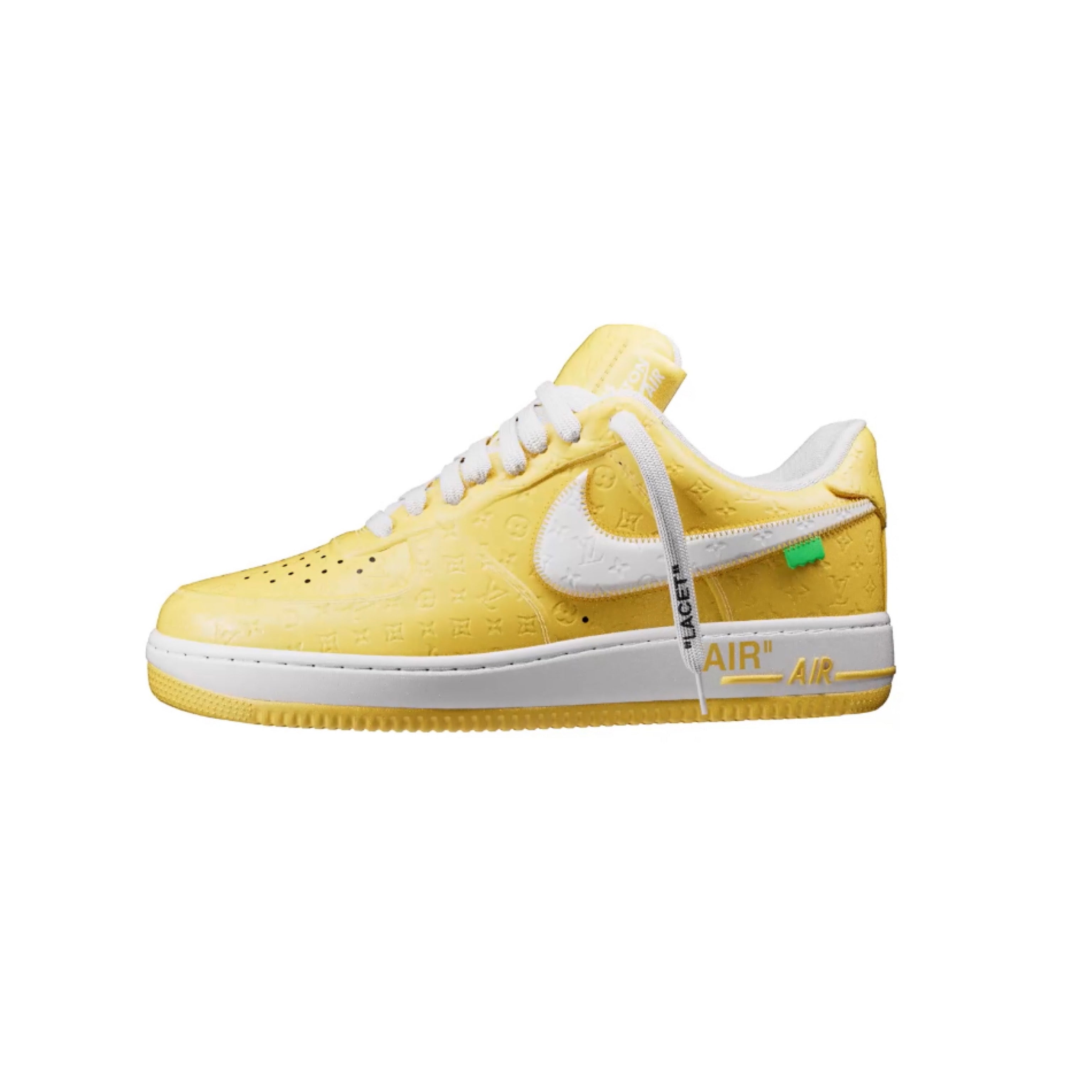 LOUIS VUITTON x NIKE AIR FORCE 1 LOW By Virgil Abloh YELLOW F&F image 0
